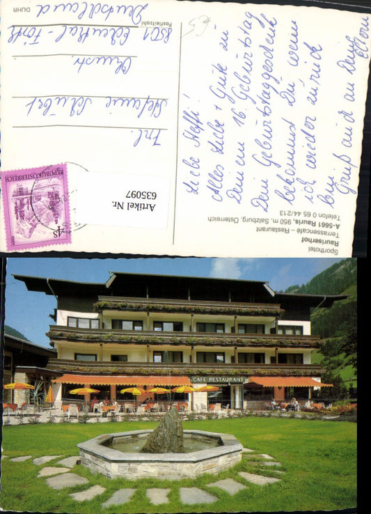 635097,Rauris Sporthotel Rauriserhof Brunnen