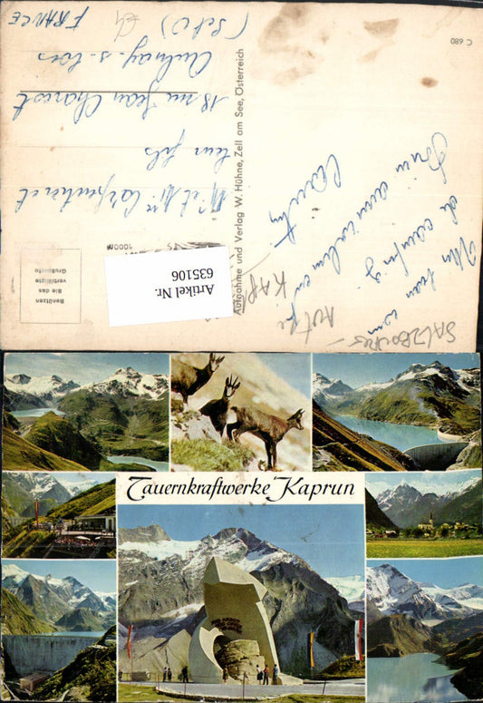 635106,Mehrbild Ak Tauernkraftwerke Kaprun Talsperre Kraftwerk Gemse