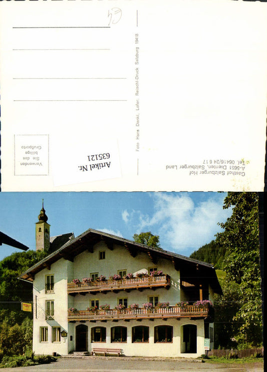635121,Dienten am Hochkönig Gasthof Salzburger Hof