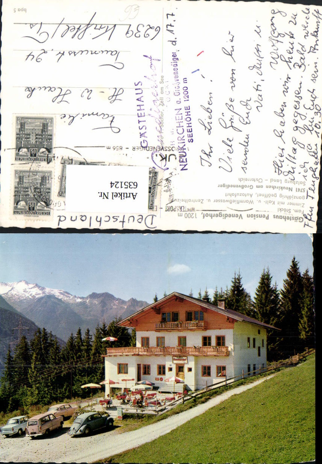 635124,Neukirchen a. Großvenediger Gästehaus Pension Venedigerhof VW Käfer