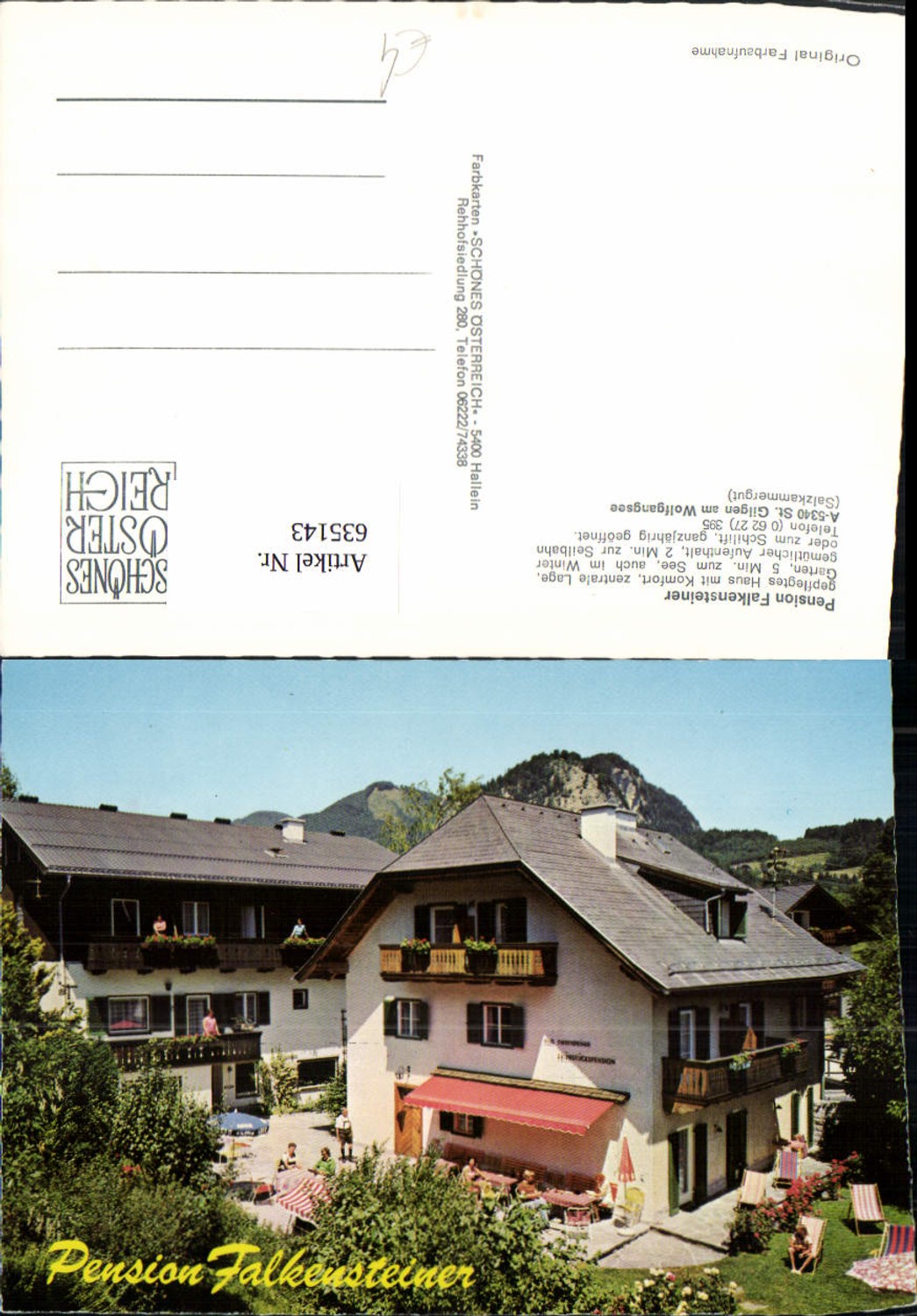 635143,St Gilgen a. Wolfgangsee Pension Falkensteiner