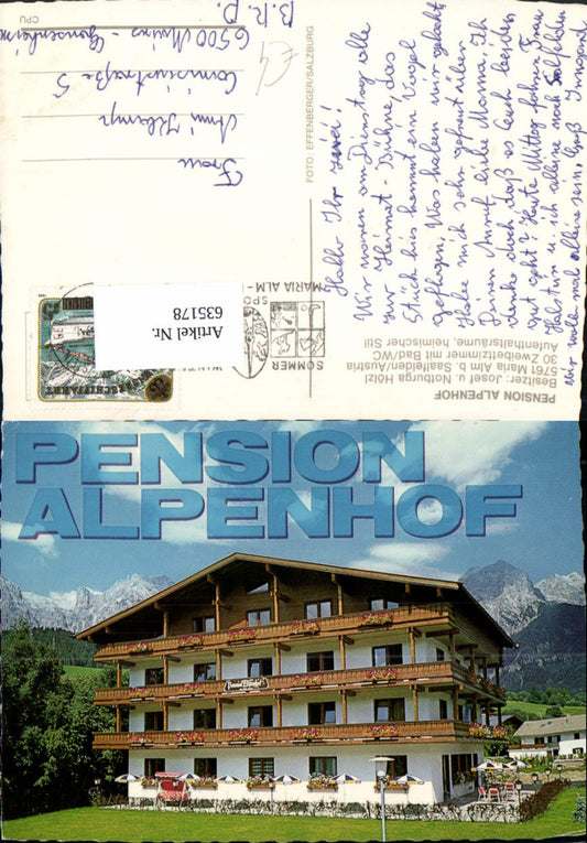 635178,Maria Alm a. Steinernen Meer Pension Alpenhof