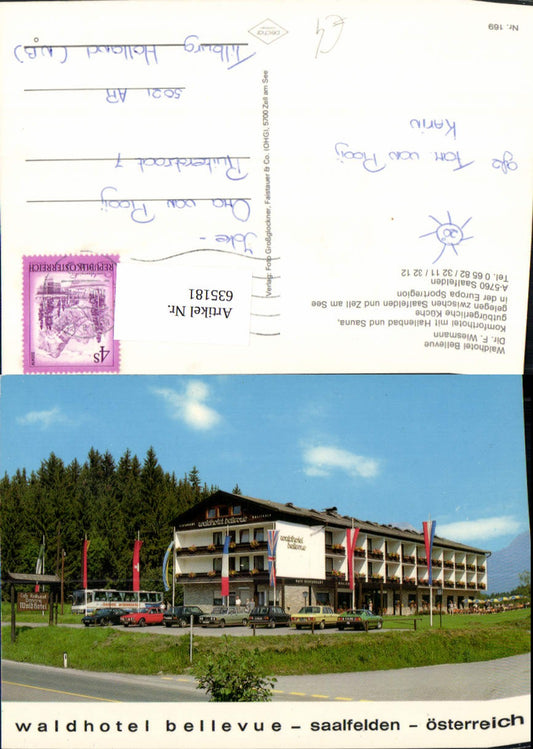 635181,Saalfelden am Steinernen Meer Waldhotel Bellevue VW Golf Bus