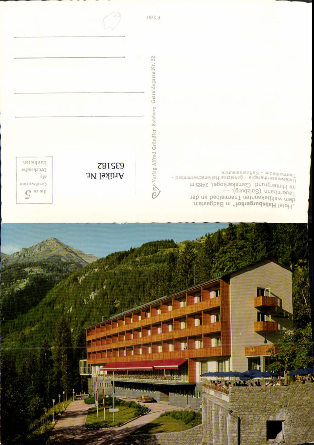 635182,Bad Gastein Hotel Habsburgerhof