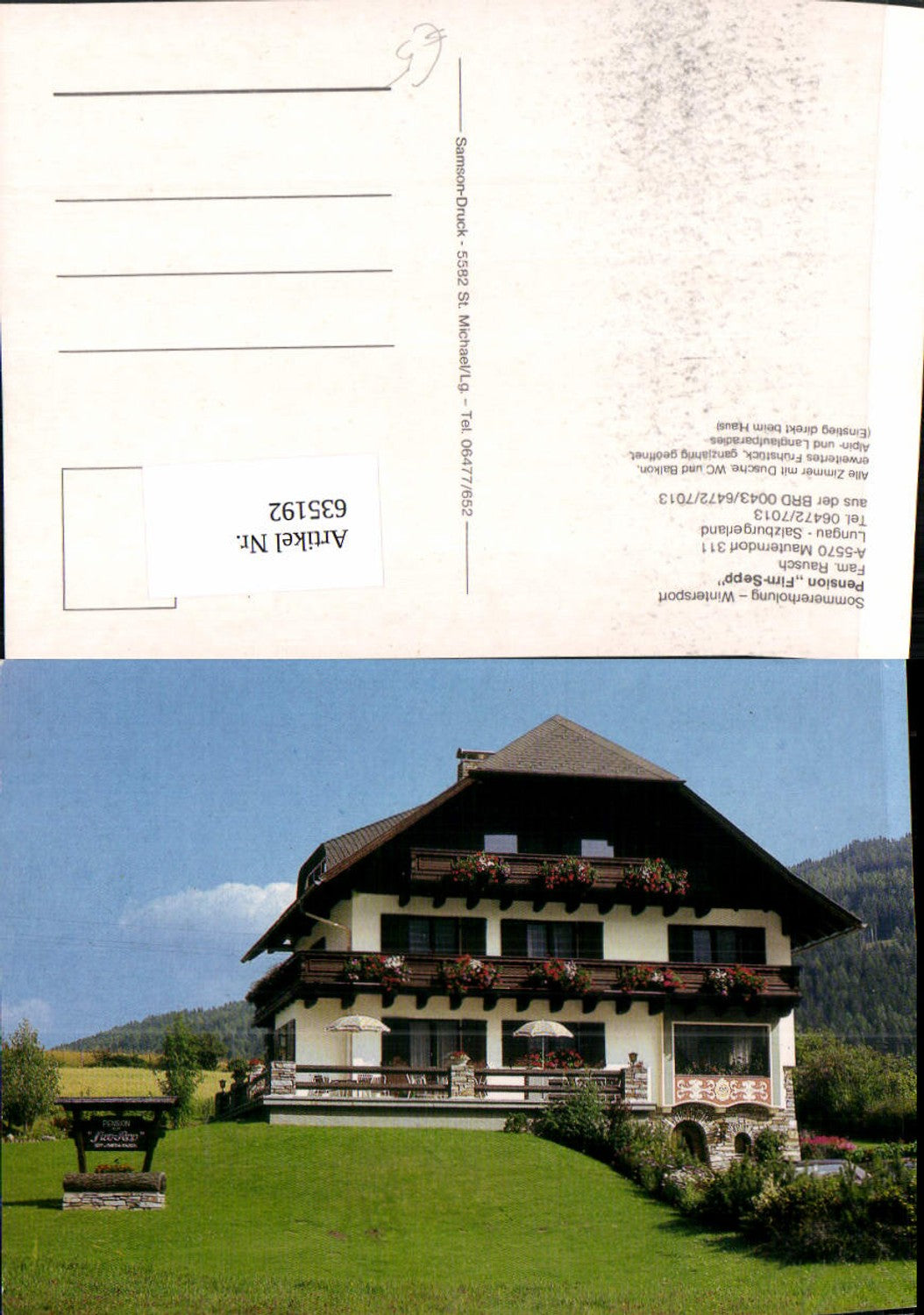 635192,Mauterndorf Pension Firn-Sepp