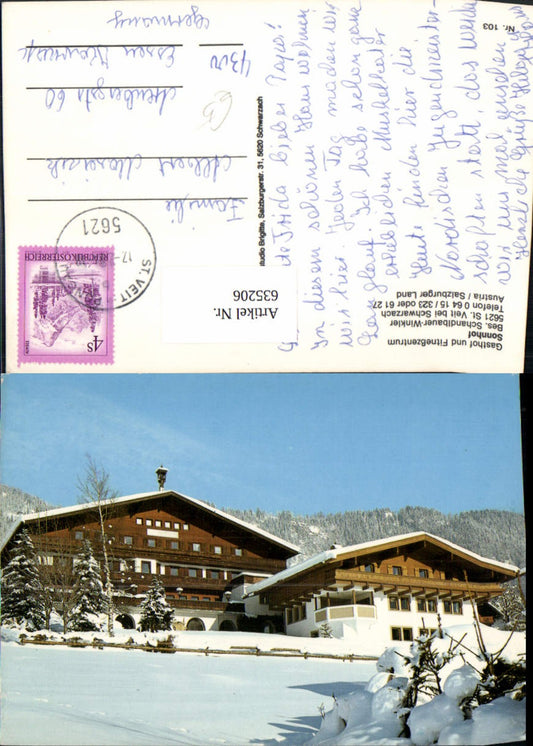 635206,St Veit im Pongau b. Schwarzach Gasthof Pension Sonnhof Winteransicht