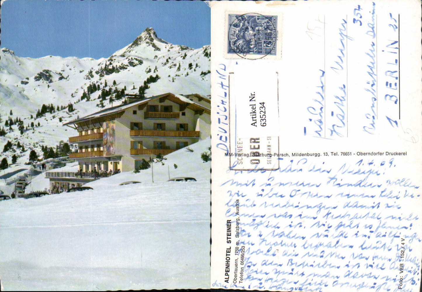 635234,Obertauern Untertauern Alpenhotel Steiner Winteransicht