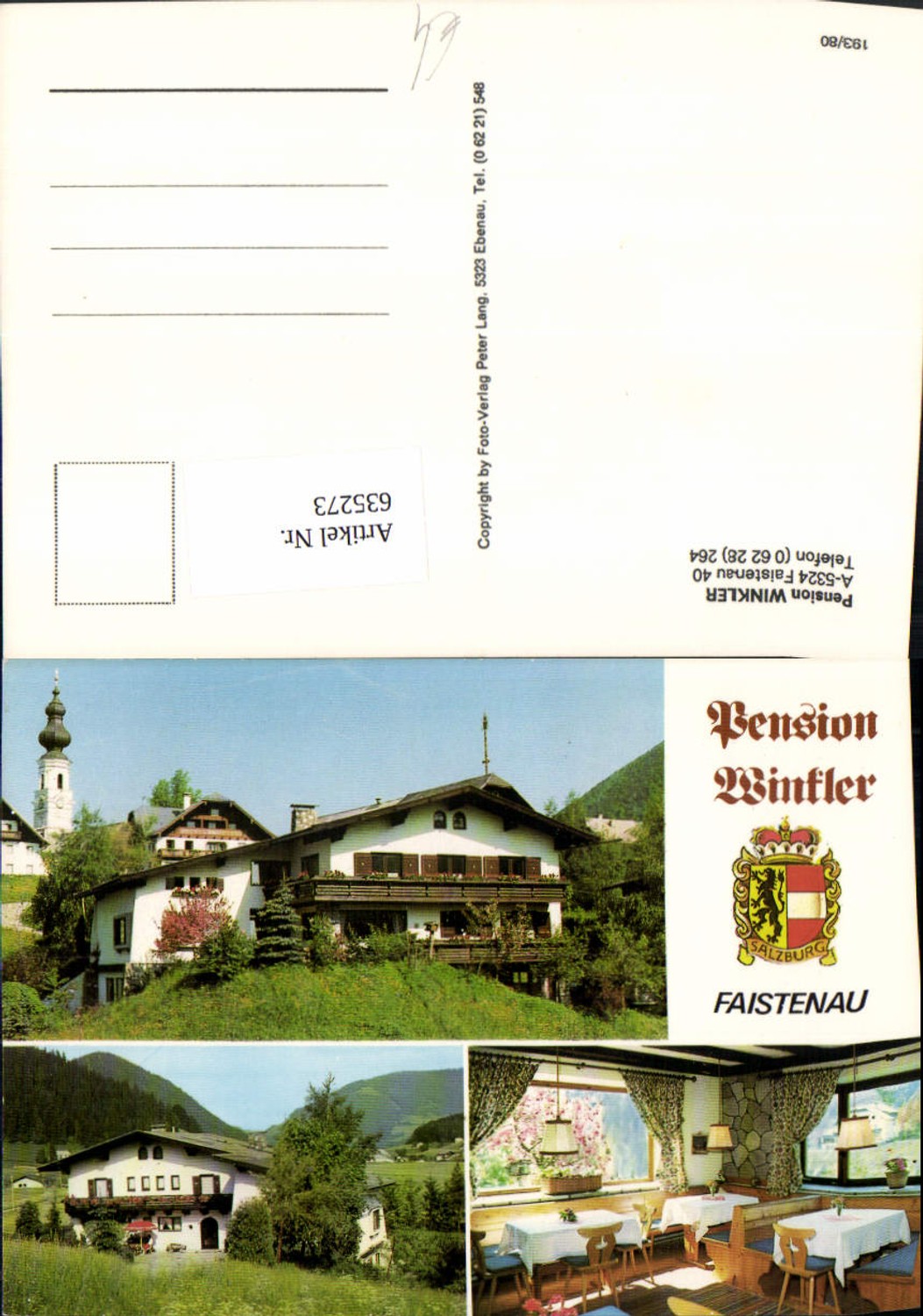 635273,Mehrbild Ak Faistenau Pension Winkler