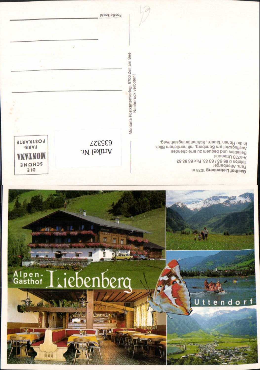635327,Mehrbild Ak Uttendorf Gasthof Liebenberg