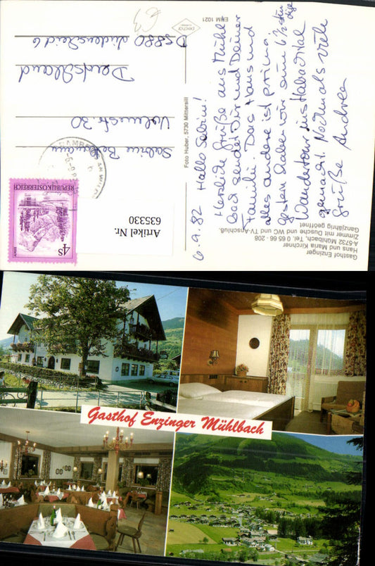 635330,Mehrbild Ak Mühlbach am Hochkönig Gasthof Enzinger