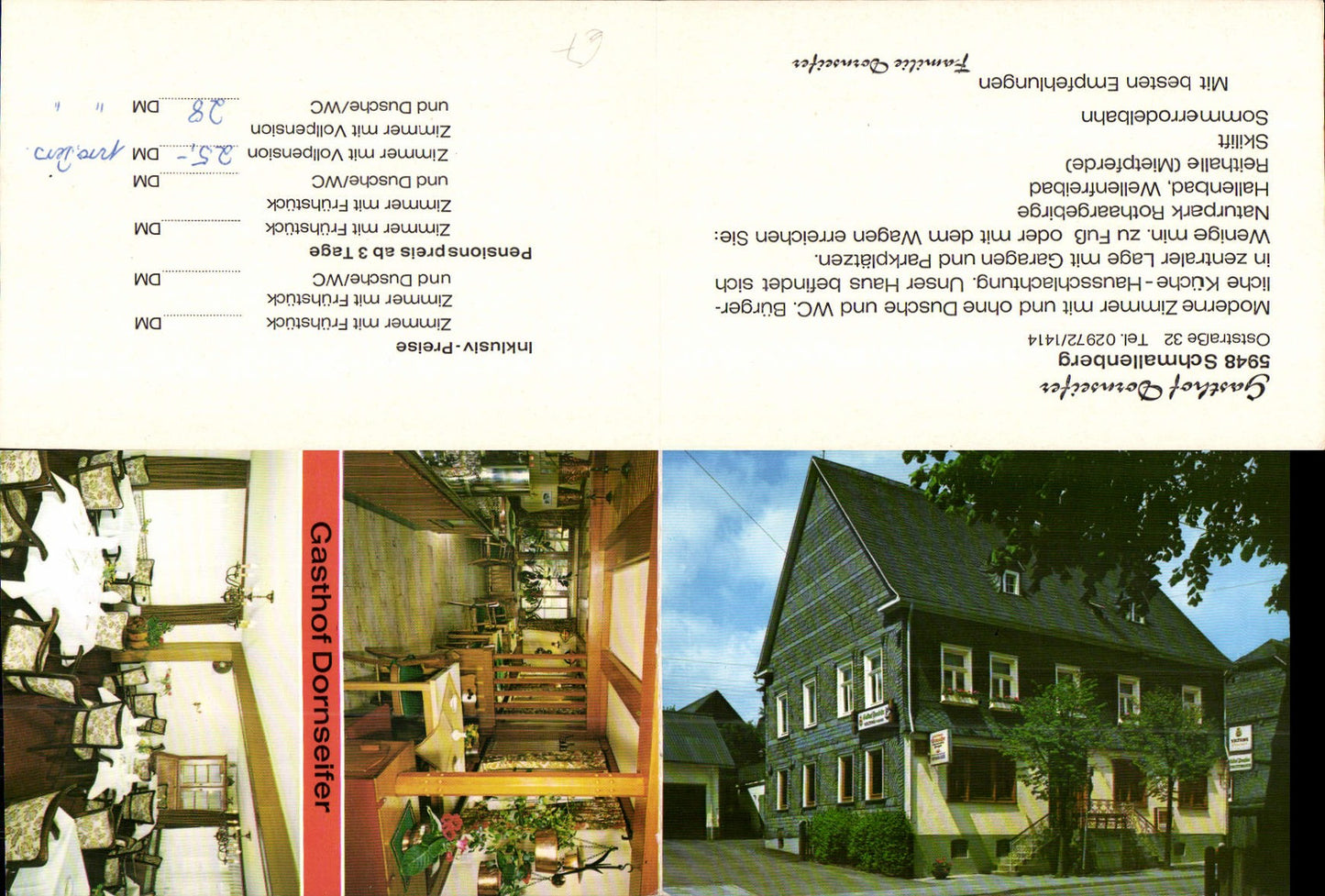 635406,Klapp-AK Schmallenberg Gasthof Dornseifer