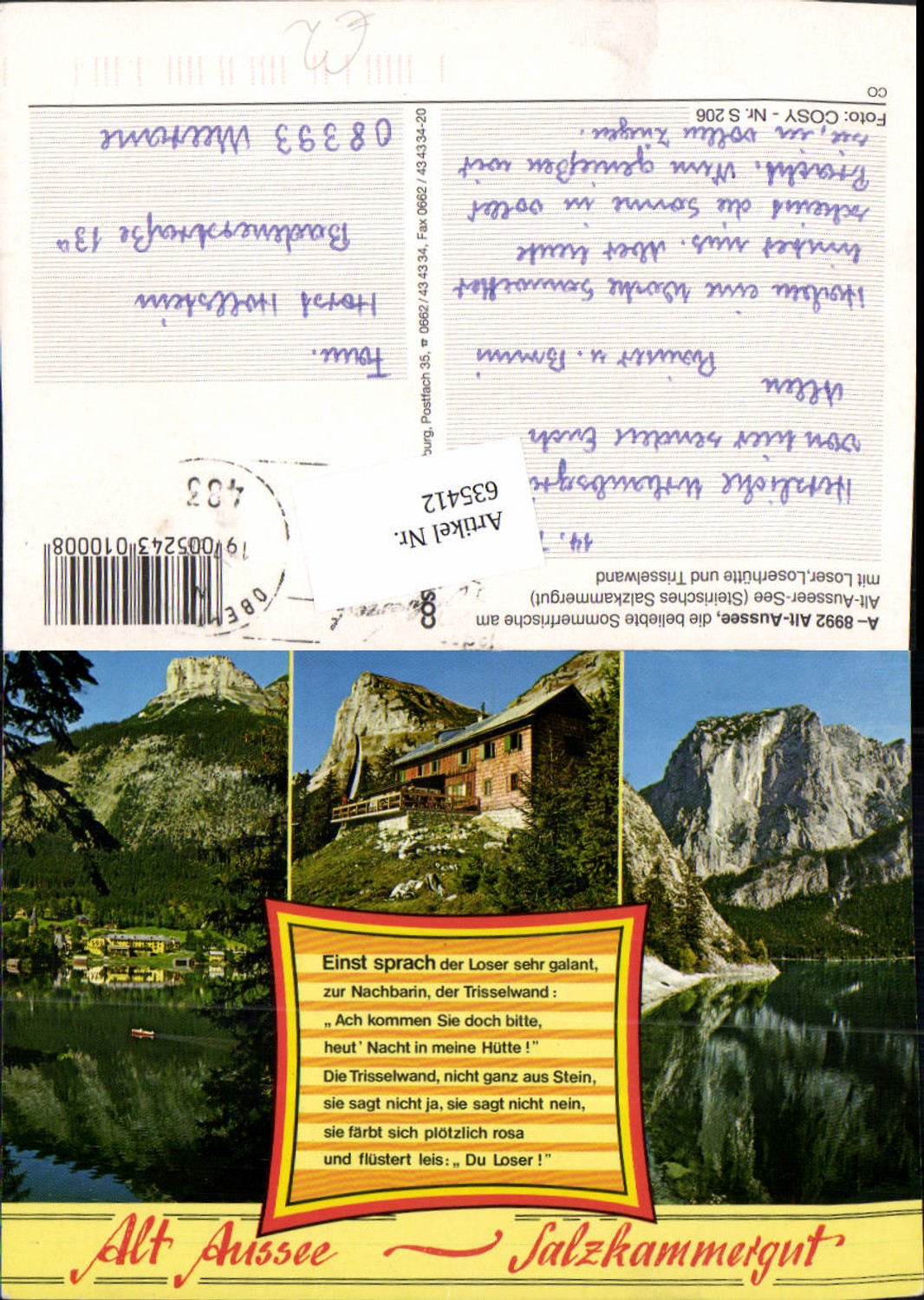 Alte Ansichtskarte – Old Postcard