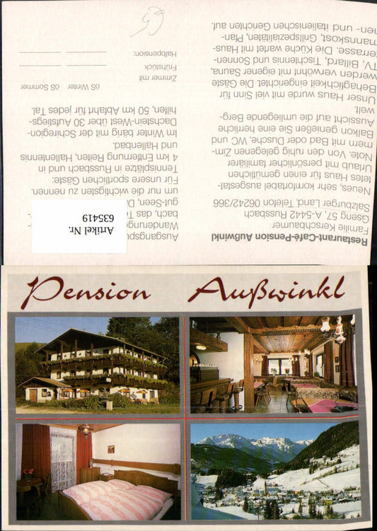 635419,Mehrbild Ak Rußbach am Pass Gschütt Pension Außwinkl