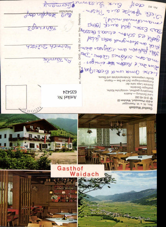 635424,Mehrbild Ak Piesendorf Gasthof Waidach