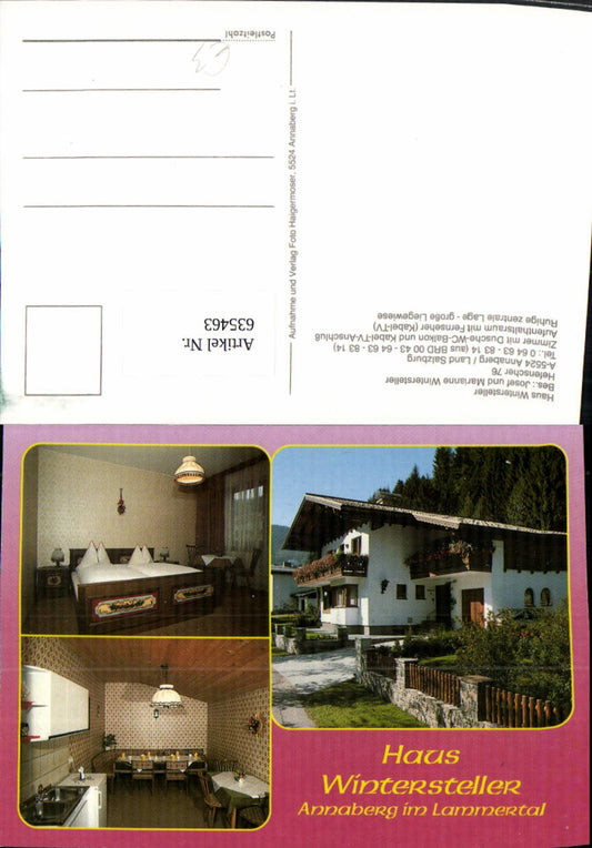 635463,Mehrbild Ak Annaberg im Lammertal Haus Wintersteller