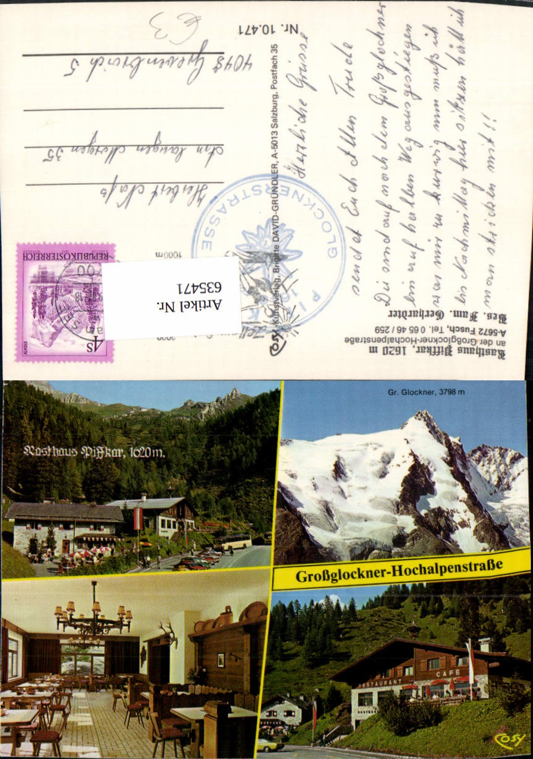 635471,Mehrbild Ak Fusch a. d. Glocknerstraße Rasthaus Piffkar