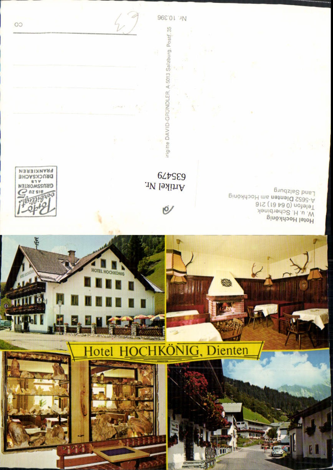 635479,Mehrbild Ak Dienten am Hochkönig Hotel Hochkönig