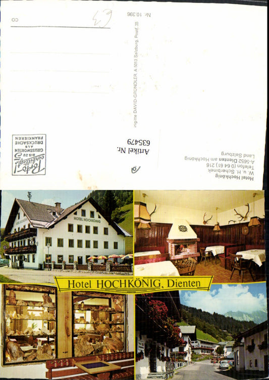 635479,Mehrbild Ak Dienten am Hochkönig Hotel Hochkönig