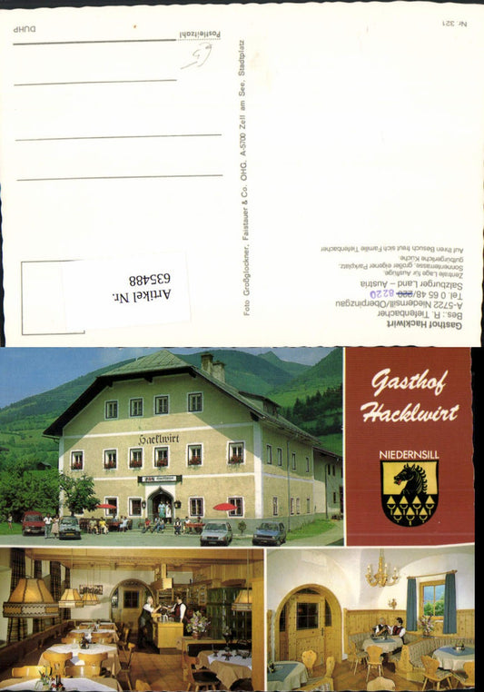 635488,Mehrbild Ak Niedernsill Oberpinzgau Gasthof Hacklwirt