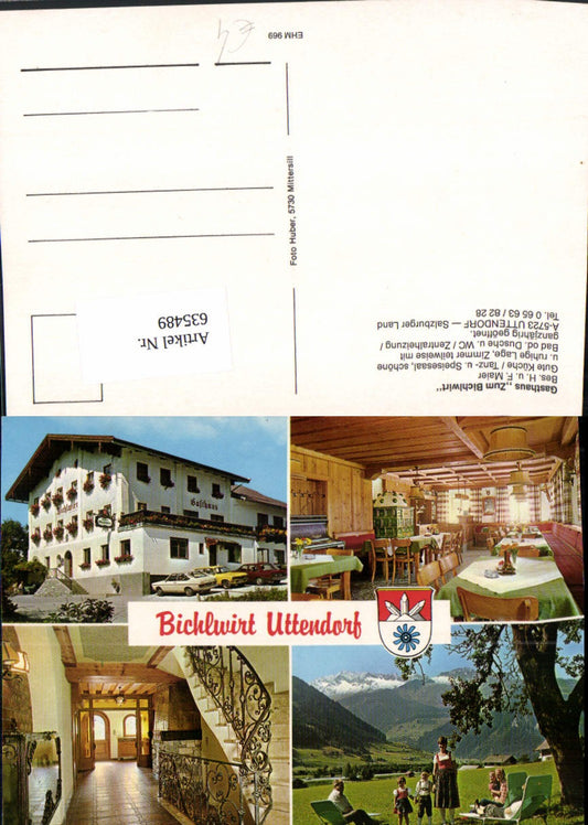 635489,Mehrbild Ak Uttendorf Gasthaus Zum Bichlwirt