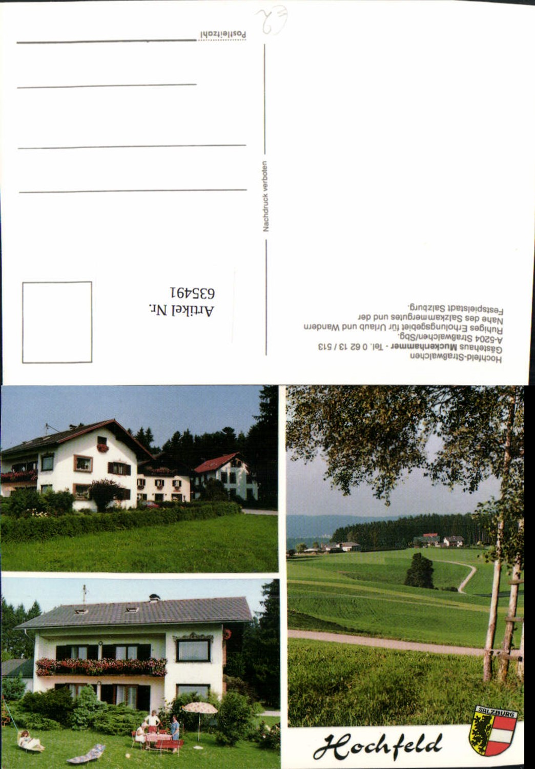 635491,Mehrbild Ak Straßwalchen Hochfeld Gästehaus Muckenhammer