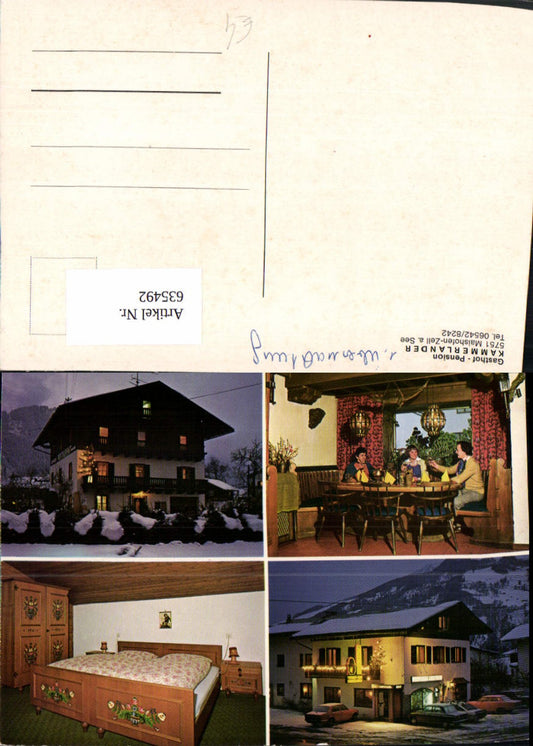 635492,Mehrbild Ak Maishofen b. Zell a. See Gasthof Pension Kammerlander