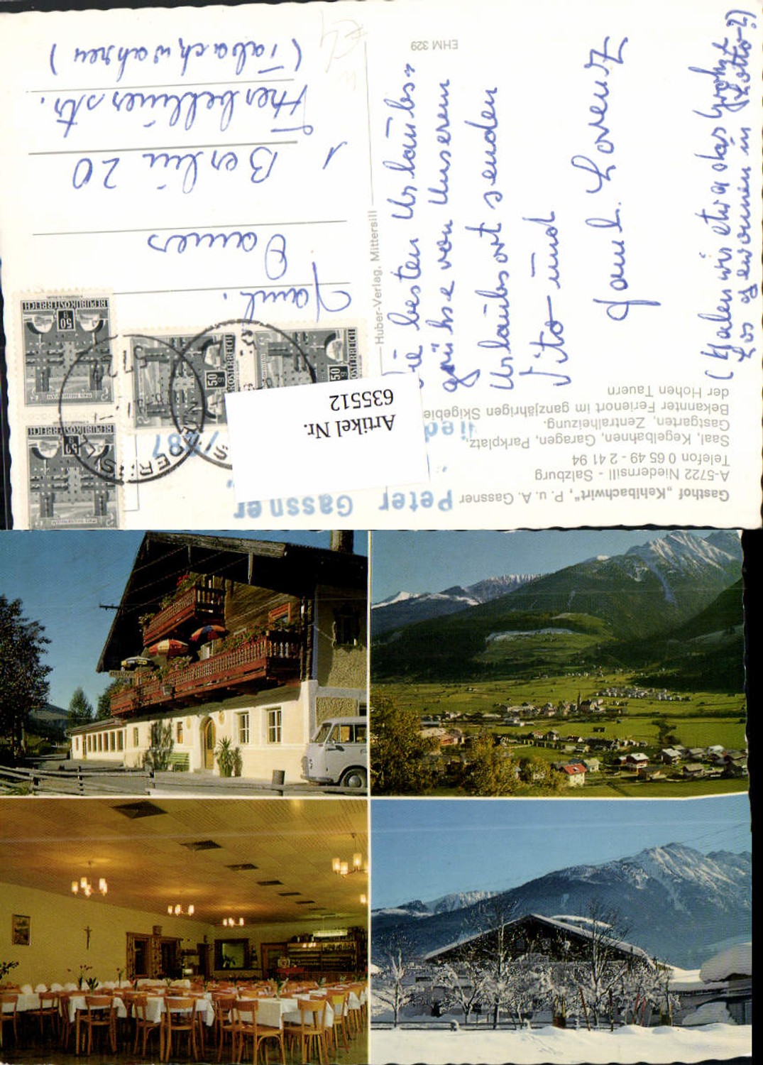 635512,Mehrbild Ak Niedernsill Gasthof Kehlbachwirt