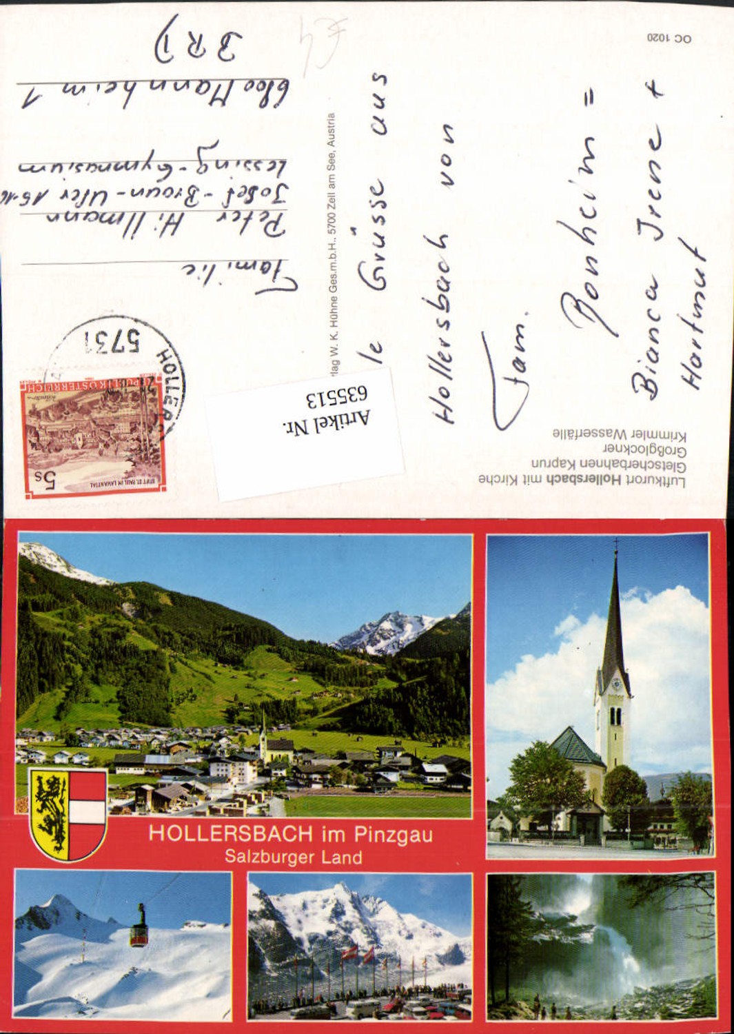 635513,Mehrbild Ak Hollersbach i. Pinzgau Gletscherbahn Kaprun Großglockner