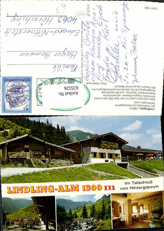635526,Mehrbild Ak Lindlingalm a. Talschluß v. Hinterglemm Saalbach-Hinterglemm