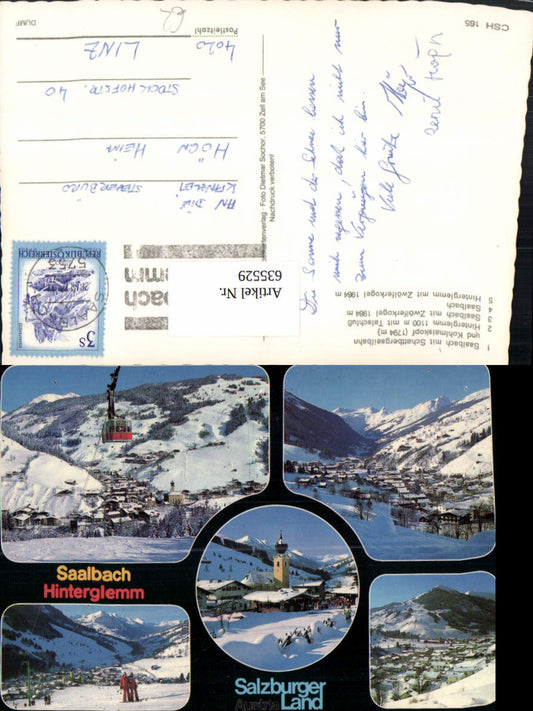 635529,Mehrbild Ak Saalbach-Hinterglemm Schattbergseilbahn Zwölferkogel