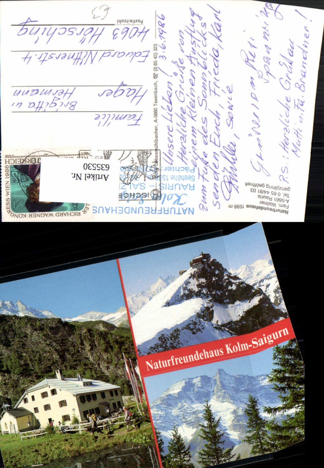 635530,Mehrbild Ak Naturfreundehaus Kolm-Saigurn Rauris