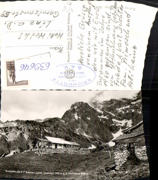 635646,Foto Ak Dienten am Hochkönig Erichhütte g. d. Hochkönig