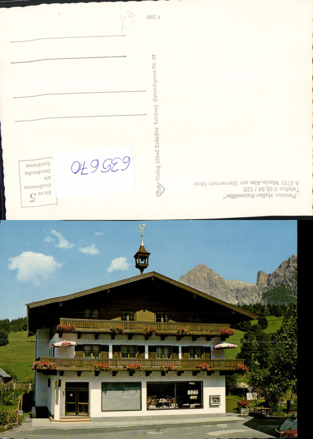 635670,Maria Alm a. Steinernen Meer Pension Haller-Kainmüller