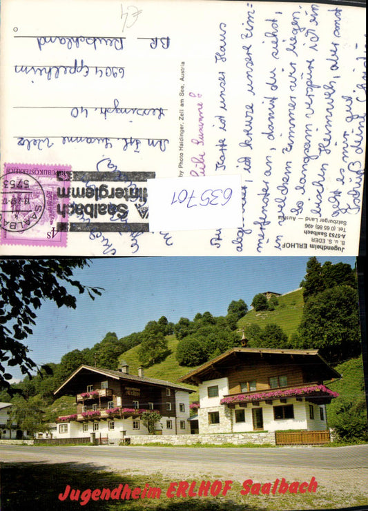 635701,Saalbach Saalbach-Hinterglemm Jugendheim Erlhof