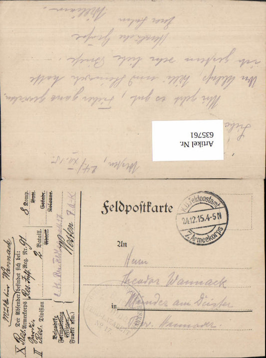 Alte Ansichtskarte – Old Postcard