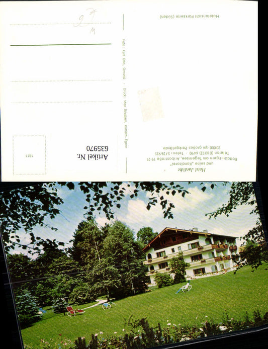 635970,Rottach-Egern Tegernsee Hotel Jaedicke