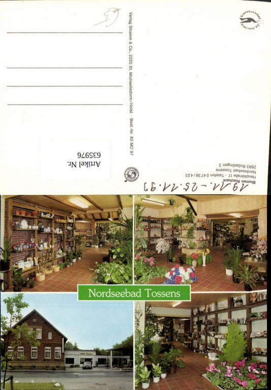 635976,Mehrbild Ak Tossens Butjadingen Blumen Riechers