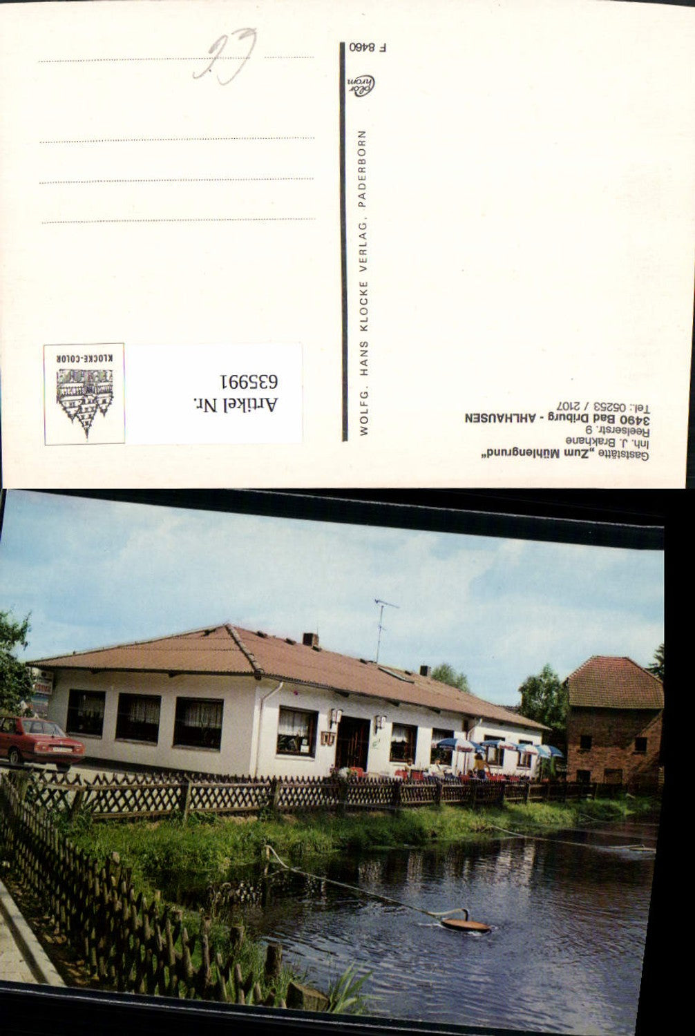 635991,Bad Driburg Ahlhausen Gaststätte Zum Mühlengrund