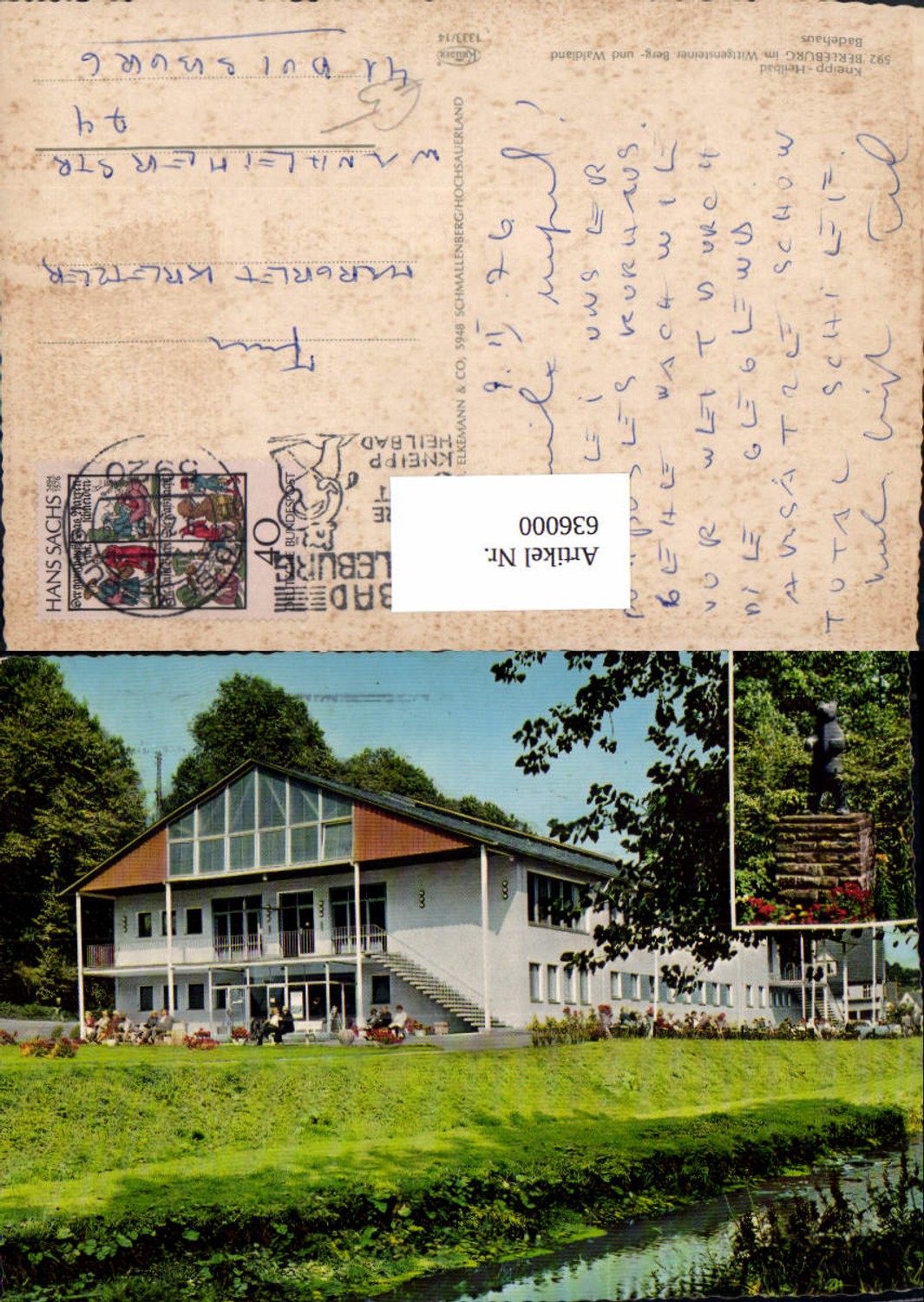 636000,Berleburg Bad Berleburg Badehaus Kneipp-Heilbad