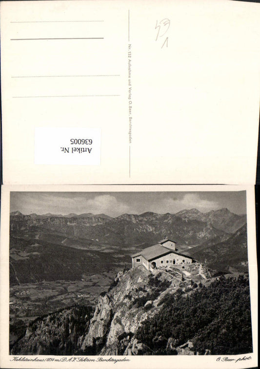 636005,Berchtesgaden Kehlsteinhaus pub O. Beer 152