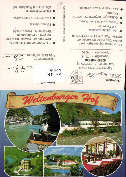 636019,Mehrbild Ak Kelheim Gaststätte Weltenburger Hof