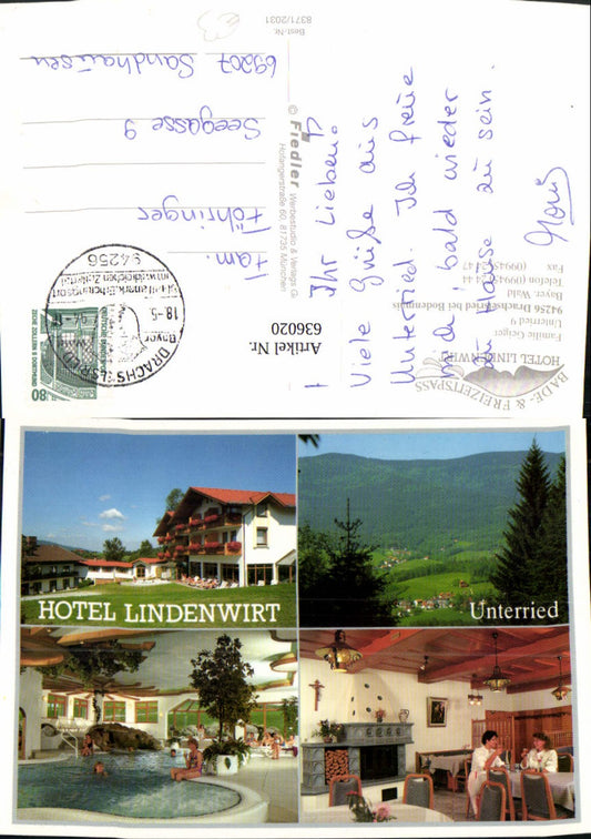 636020,Mehrbild Ak Drachselried b. Bodenmais Hotel Lindenwirt