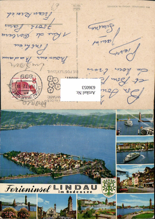 636053,Mehrbild Ak Lindau i. Bodensee Schiffe Dampfer Leuchtturm