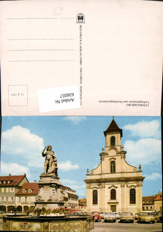 636057, Ludwigsburg Ludwigsbrunnen and Trinity Church Church Fountain VW Beetle