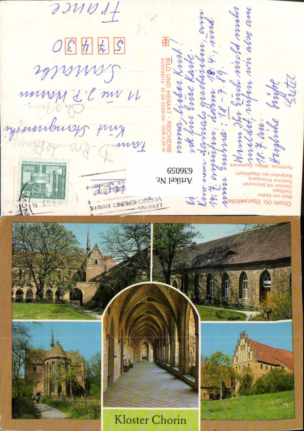 636059,Mehrbild Ak Kloster Chorin Blick v. Süden Ostflügel