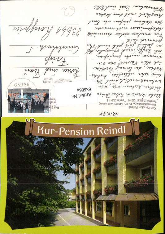 636064,Bad Füssing Kur-Pension Reindl