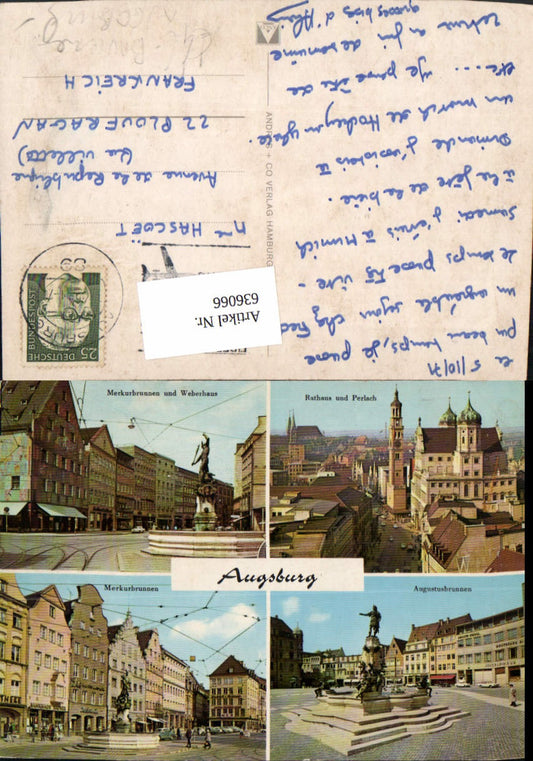 636066,Augsburg Rathaus Perlach Augustusbrunnen