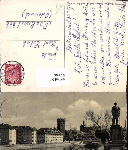 636096, Heilbronn Neckar Bismarck monument and idol tower