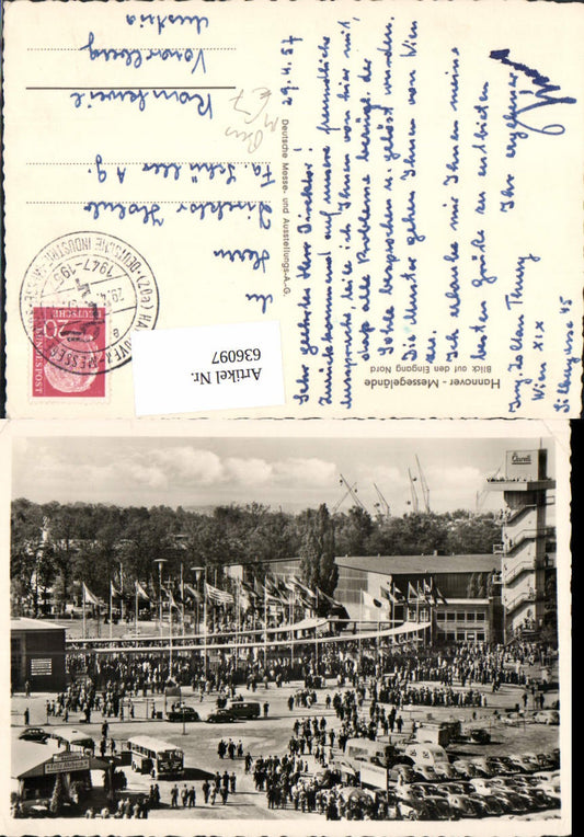 636097,Hannover Messegelände Blick auf den Eingang Nord Bus Autobus