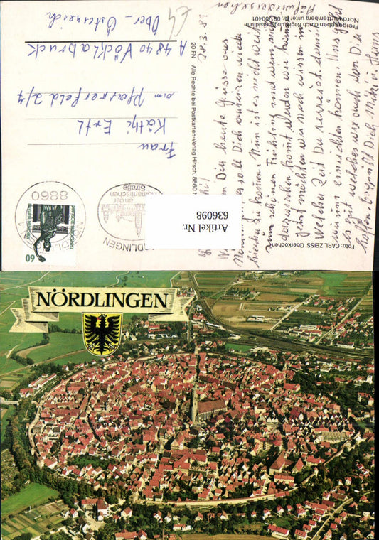 636098,Luftbild Nördlingen Totale